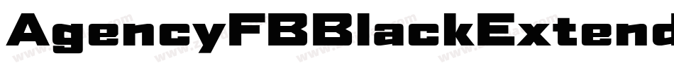 AgencyFBBlackExtended字体转换