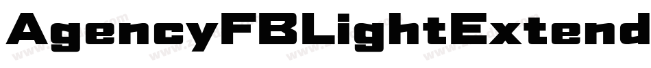 AgencyFBLightExtended字体转换