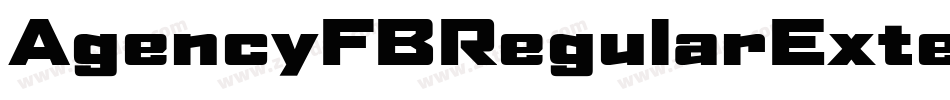 AgencyFBRegularExtended字体转换