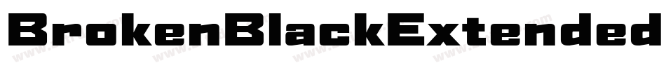 BrokenBlackExtendedOblique-oGm0字体转换