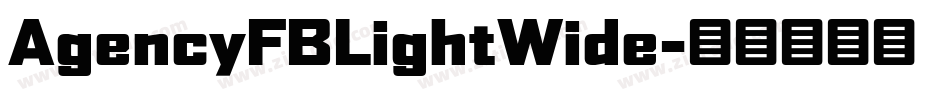 AgencyFBLightWide字体转换