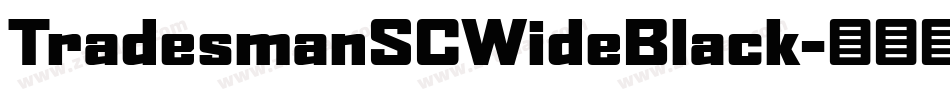 TradesmanSCWideBlack字体转换