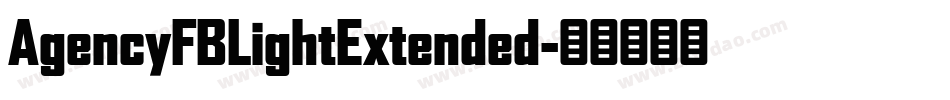 AgencyFBLightExtended字体转换