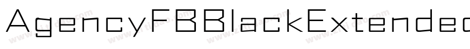 AgencyFBBlackExtended字体转换