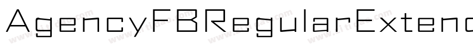 AgencyFBRegularExtended字体转换
