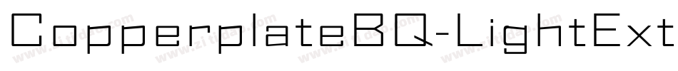CopperplateBQ-LightExtended字体转换