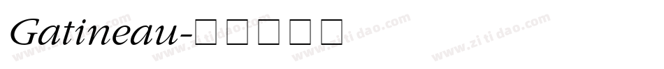 Gatineau字体转换