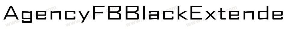 AgencyFBBlackExtended字体转换