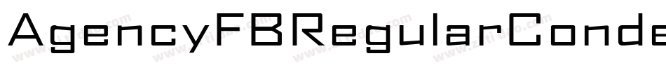 AgencyFBRegularCondensed字体转换