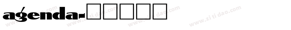 agenda字体转换