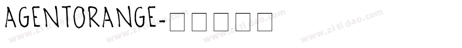 AGENTORANGE字体转换