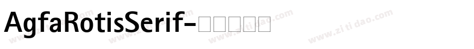 AgfaRotisSerif字体转换
