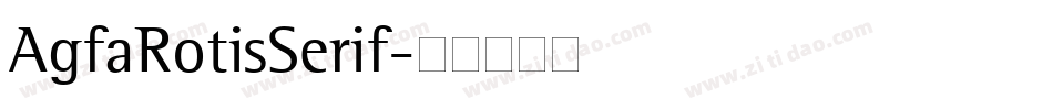 AgfaRotisSerif字体转换