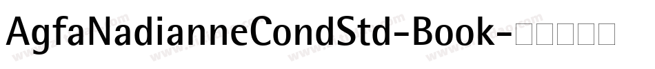 AgfaNadianneCondStd-Book字体转换