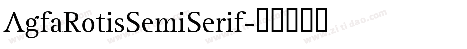 AgfaRotisSemiSerif字体转换