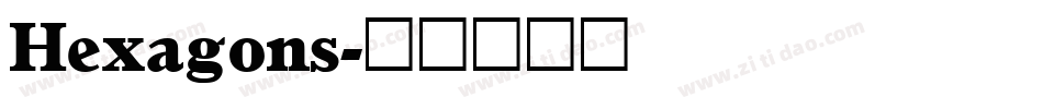Hexagons字体转换
