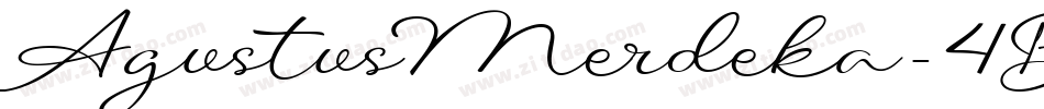 AgustusMerdeka-4BgP4字体转换