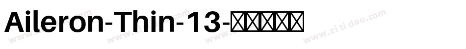 Aileron-Thin-13字体转换