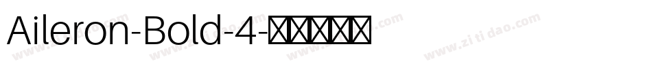 Aileron-Bold-4字体转换