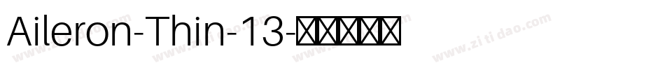 Aileron-Thin-13字体转换