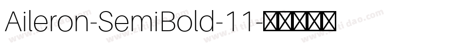 Aileron-SemiBold-11字体转换