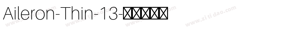 Aileron-Thin-13字体转换