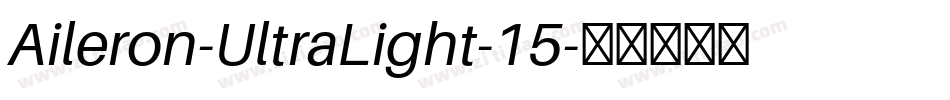 Aileron-UltraLight-15字体转换