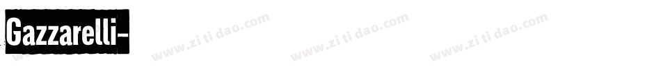 Gazzarelli字体转换