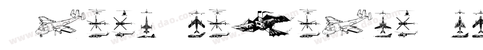 EarthAircraftUniverse-OL8O字体转换
