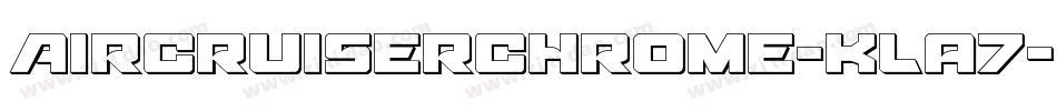 AircruiserChrome-KLa7字体转换
