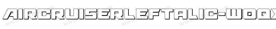 AircruiserLeftalic-w0qx字体转换