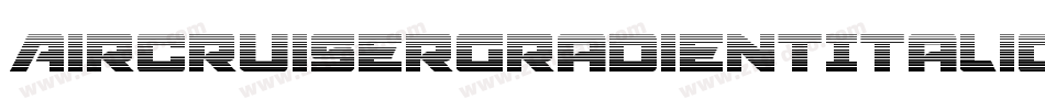 AircruiserGradientItalic-YpaO字体转换