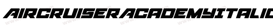AircruiserAcademyItalic-YpKo字体转换