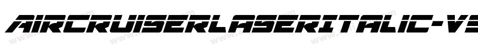 AircruiserLaserItalic-v9qE字体转换