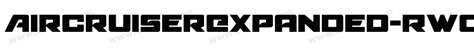 AircruiserExpanded-RWGA字体转换
