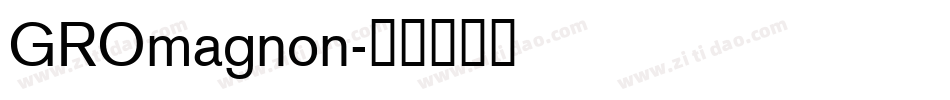 GROmagnon字体转换