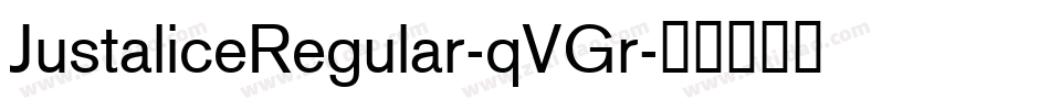 JustaliceRegular-qVGr字体转换