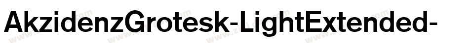 AkzidenzGrotesk-LightExtended字体转换