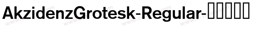 AkzidenzGrotesk-Regular字体转换