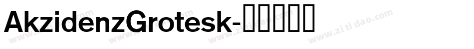 AkzidenzGrotesk字体转换