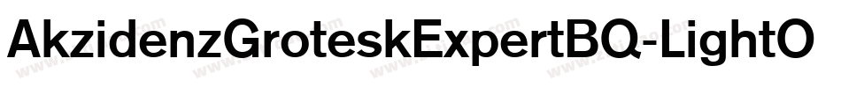 AkzidenzGroteskExpertBQ-LightOsF字体转换