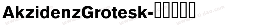 AkzidenzGrotesk字体转换