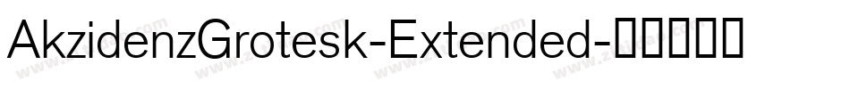 AkzidenzGrotesk-Extended字体转换