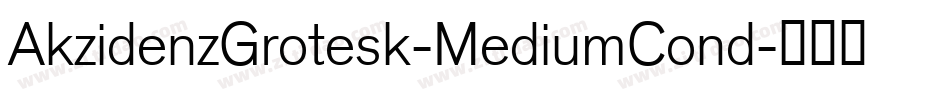 AkzidenzGrotesk-MediumCond字体转换