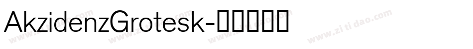 AkzidenzGrotesk字体转换