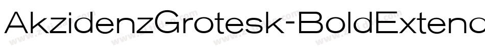 AkzidenzGrotesk-BoldExtended字体转换