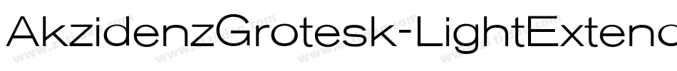 AkzidenzGrotesk-LightExtended字体转换
