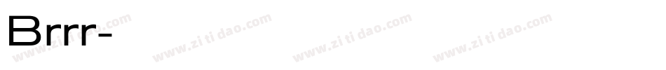 Brrr字体转换