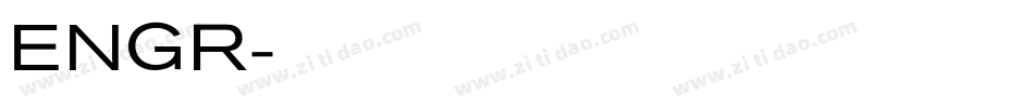 ENGR字体转换