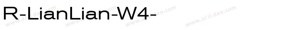 R-LianLian-W4字体转换
